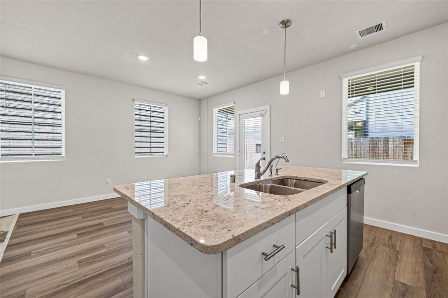 Furnished interior view inside a new home in Park Row Village, Houston (Image 17). Furnished interior view inside a new home in Park Row Village, Houston (Image 17).