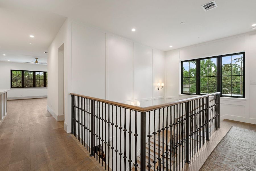 Upstairs you have 4 bedrooms