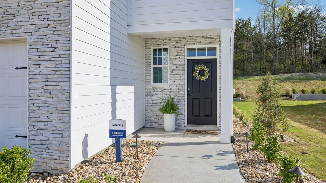Representative exterior details of a home built from the Manning by D.R. Horton in Reserve at Hickory Ridge, Columbia (Image 3).