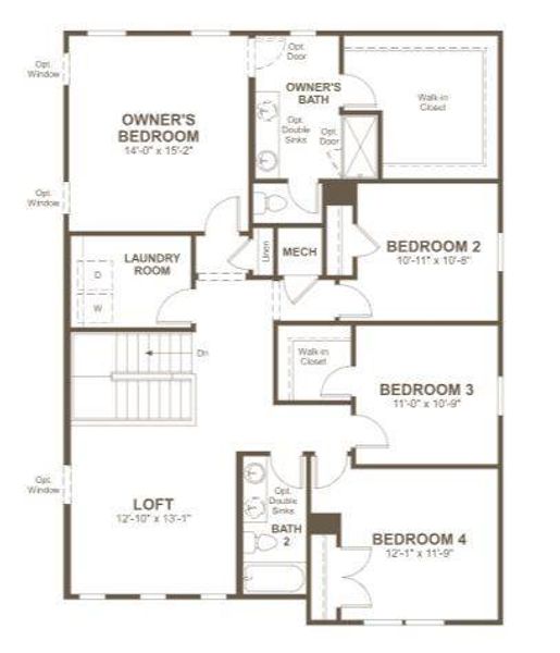 2nd Floorplan - Representative Photo