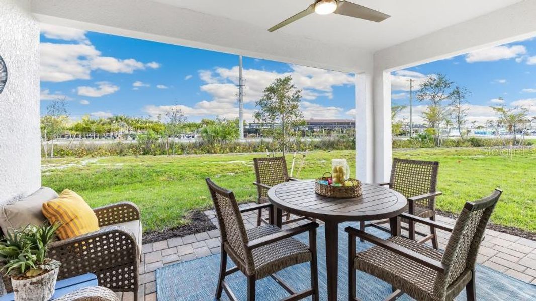 Furnished interior view inside a new home in Sea Cove, Punta Gorda (Image 10).