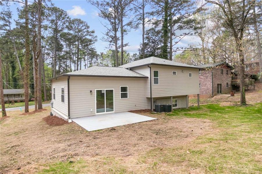 Exterior details and patio area of a home in , Atlanta (Image 29).