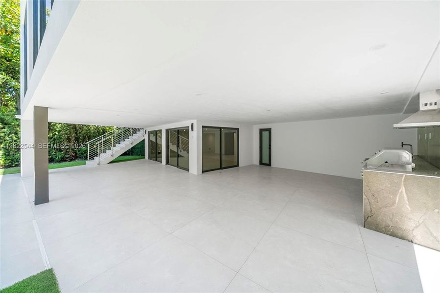Exterior details and patio area of a home in , Miami (Image 29). Exterior details and patio area of a home in , Miami (Image 29).