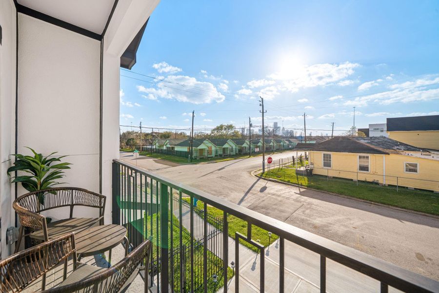 Exterior details and patio area of a home in , Houston (Image 3).