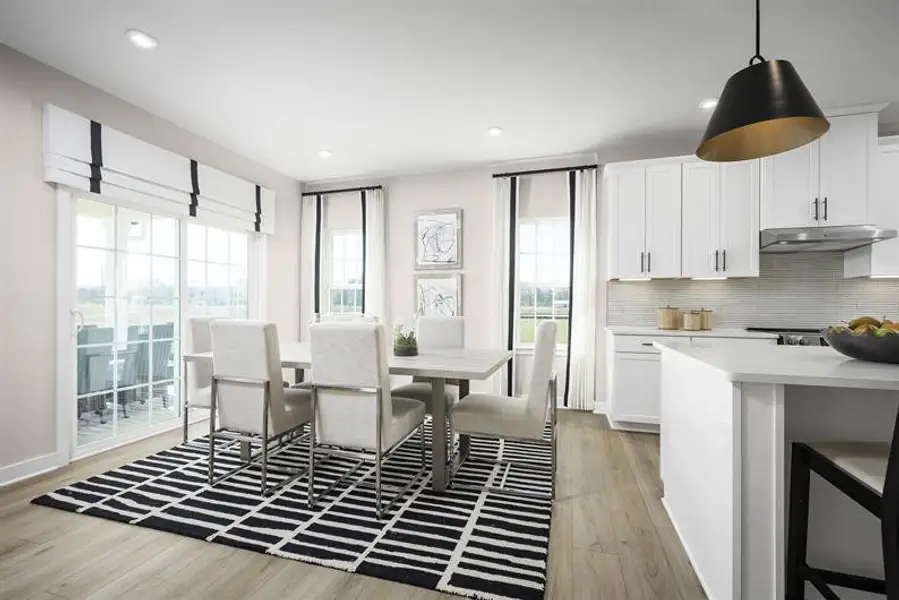 Representative furnished interior of a home built from the Greenwood by Ryan Homes in Windsor Estates, Walhalla (Image 5).
