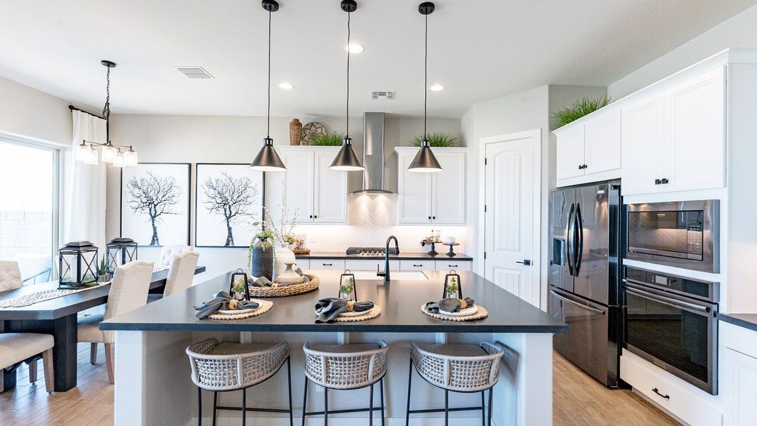 Representative furnished interior of a home built from the Crimson by DRB Homes in Arroyo Seco - Palazzo, Buckeye (Image 13).
