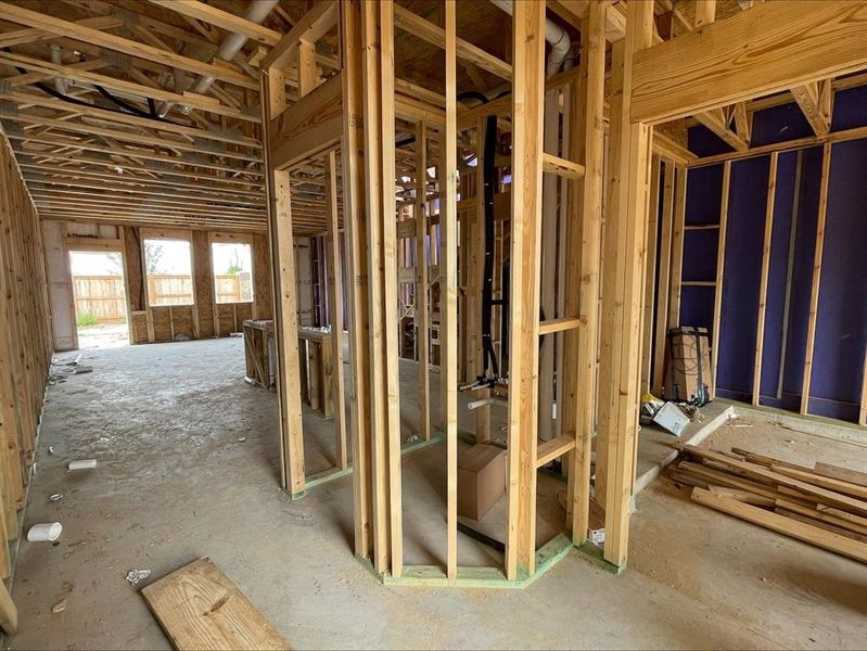 In-progress construction of a new home in The Retreat at Kingsland, Katy, TX (Image 5).