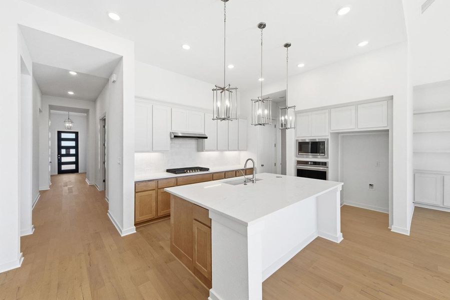Furnished interior view inside a new home in 6 Creeks at Waterridge, Kyle (Image 12).