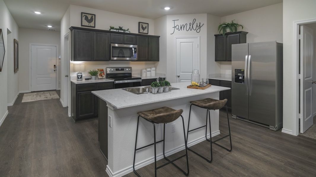 Furnished interior view inside a new home in Stonewyck Farms, Ennis (Image 15).