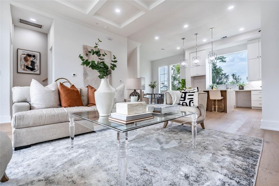 Furnished interior view inside a new home in , Houston (Image 12). Furnished interior view inside a new home in , Houston (Image 12).