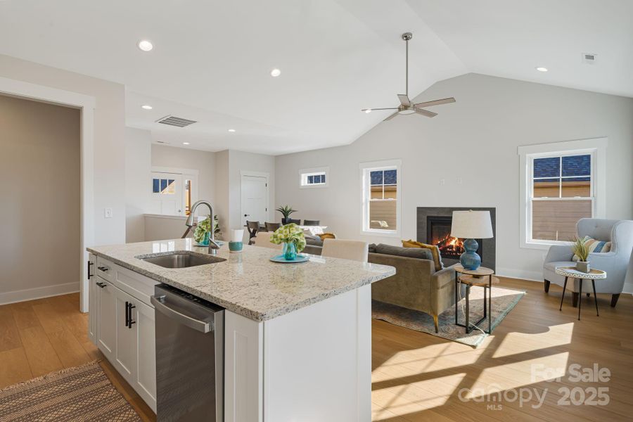 Furnished interior view inside a new home in , Weaverville (Image 13).