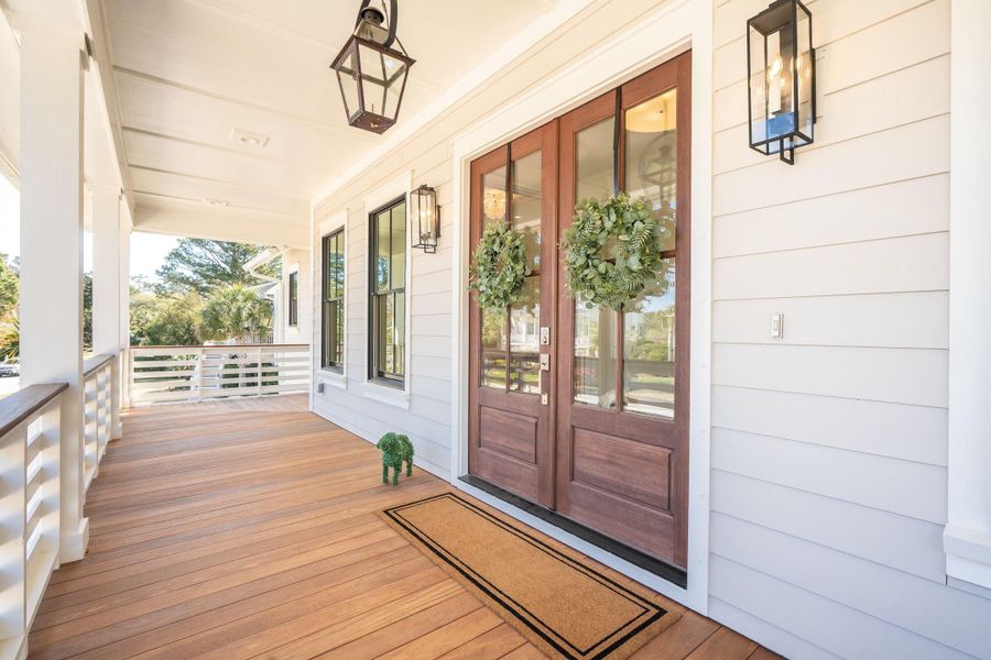 Exterior details and patio area of a home in , Johns Island (Image 33). Exterior details and patio area of a home in , Johns Island (Image 33).