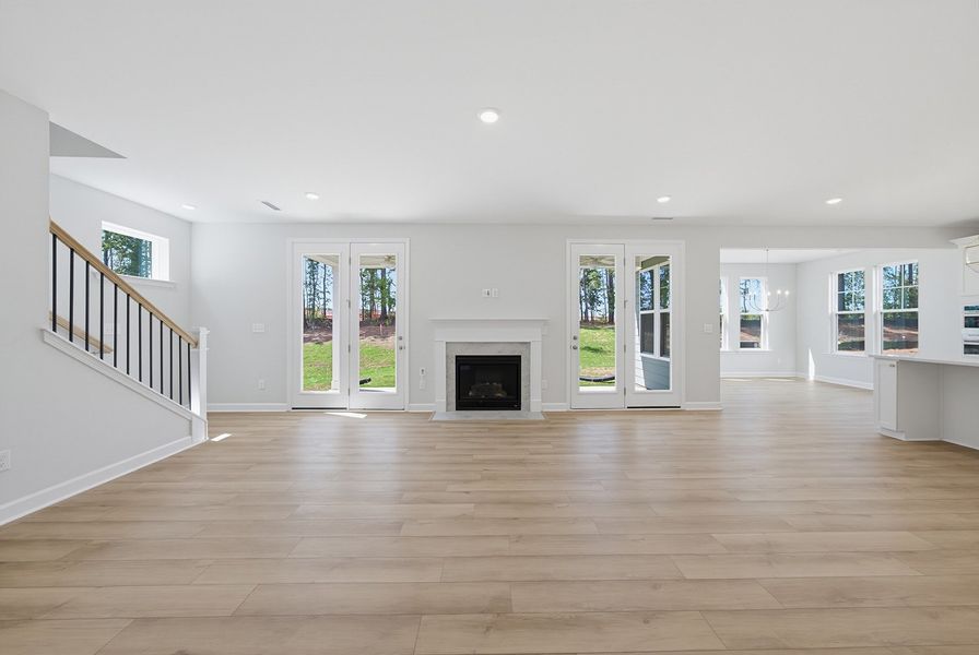 Spacious, unfurnished interior of a new home in Sweetbrier, Durham (Image 20).