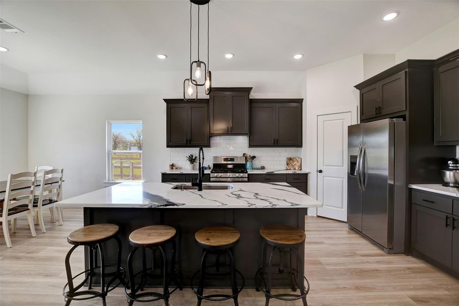 Furnished interior view inside a new home in , Iola (Image 16).