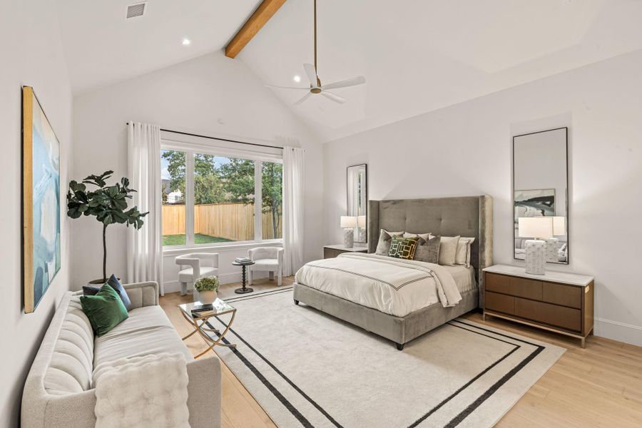 Furnished interior view inside a new home in , Houston (Image 10).