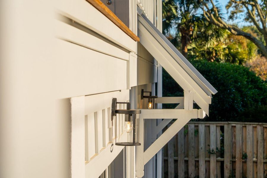 Exterior details and patio area of a home in , Isle Of Palms (Image 39). Exterior details and patio area of a home in , Isle Of Palms (Image 39).