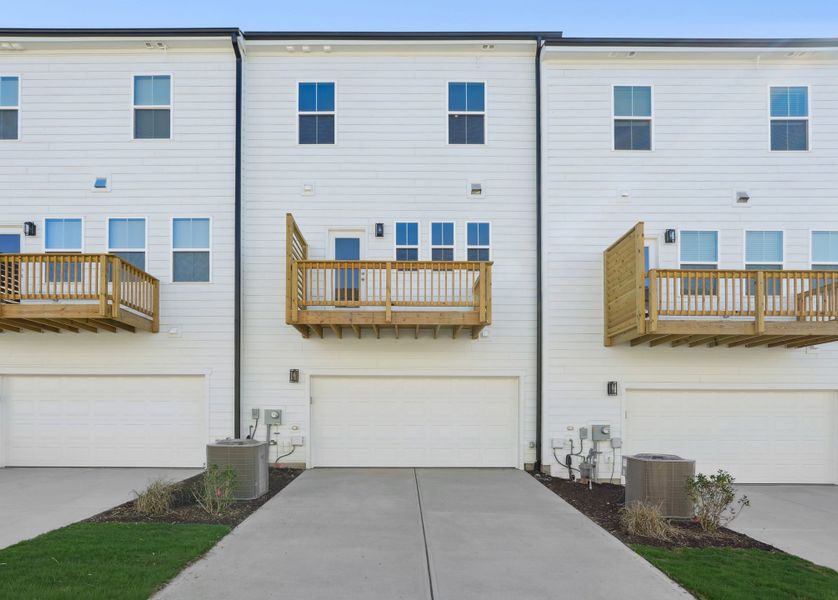 Representative exterior details of a home built from the Nola by Tri Pointe Homes in Twinleaf Townes, Chapel Hill (Image 3).