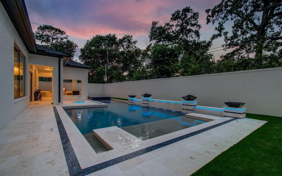 Exterior details and patio area of a home in , Houston (Image 3).