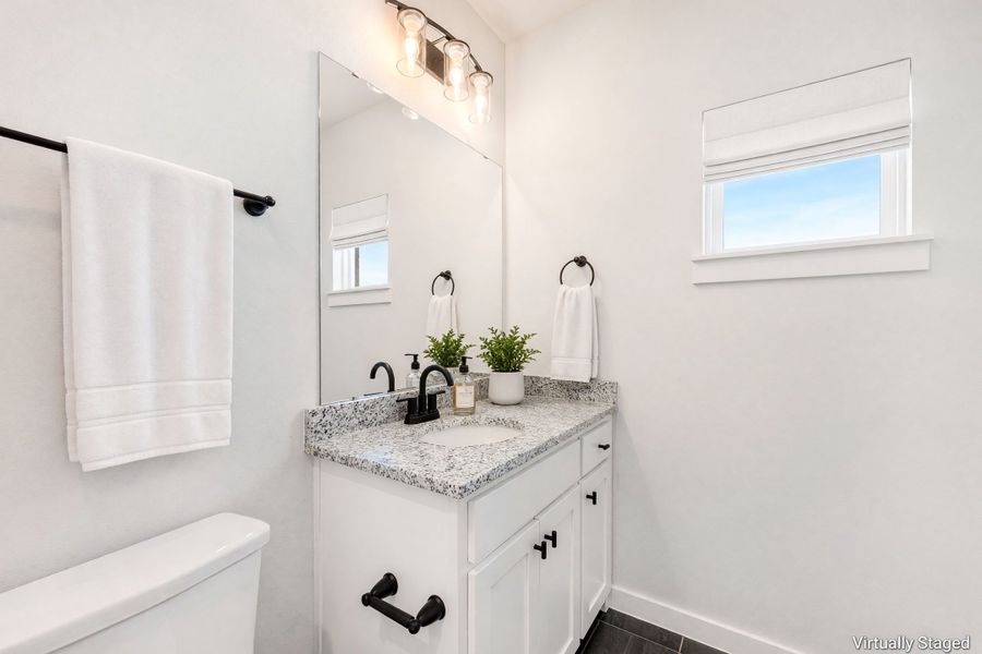 Furnished interior view inside a new home in Willow Grove Single-Family Homes, Melissa (Image 11).
