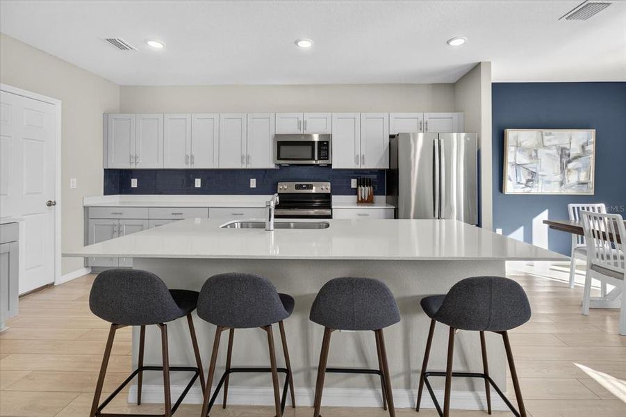 Furnished interior view inside a new home in Pasadena Point, Wesley Chapel (Image 9). Furnished interior view inside a new home in Pasadena Point, Wesley Chapel (Image 9).