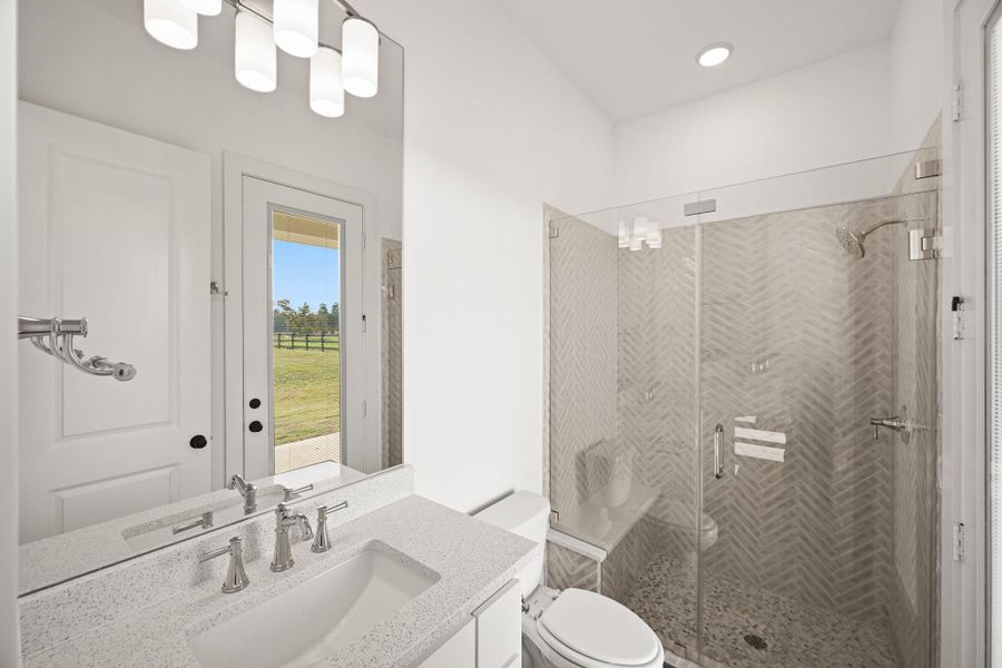 Furnished interior view inside a new home in Bentwood Farms, Montgomery (Image 20).