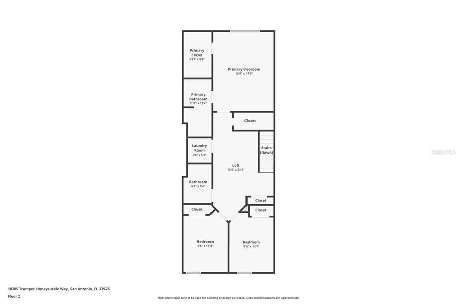 2D floor plan layout of this home in , San Antonio, FL (Image 6).