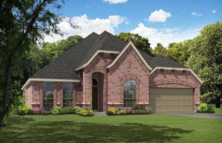 Representative exterior photo of a completed home built from the Concept 2622 by Risewell Homes in Silo Mills, Joshua, TX (Image 5). Representative exterior photo of a completed home built from the Concept 2622 by Risewell Homes in Silo Mills, Joshua, TX (Image 5).