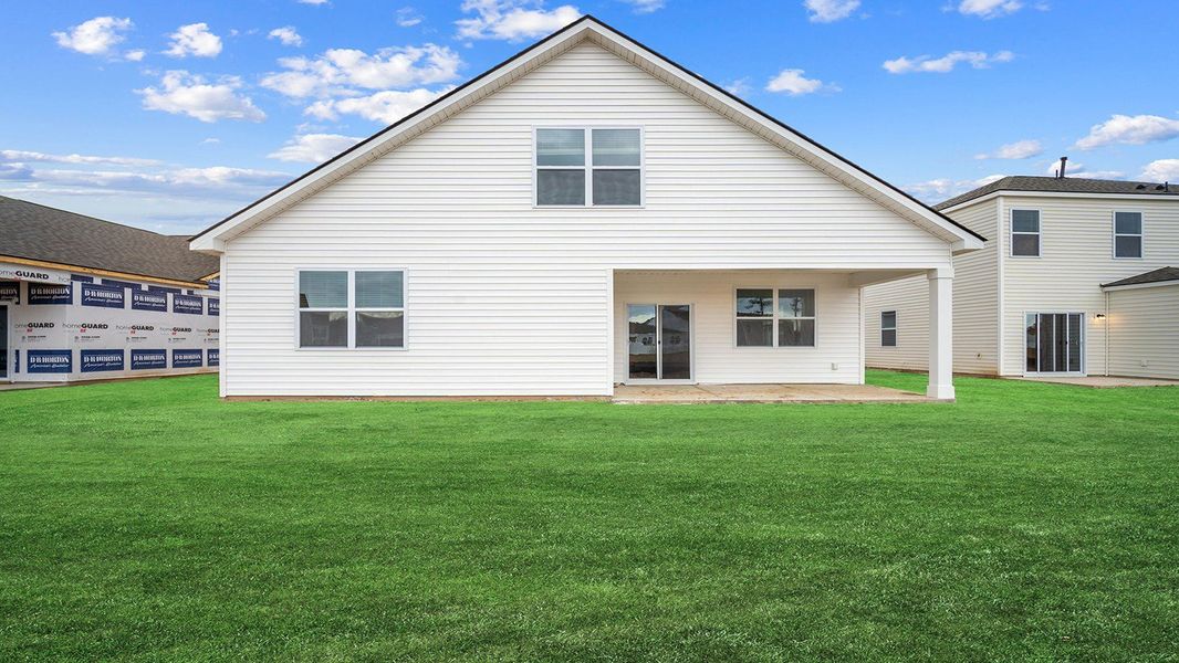 Exterior details and patio area of a home in The Retreat at East Argent, Ridgeland (Image 2).