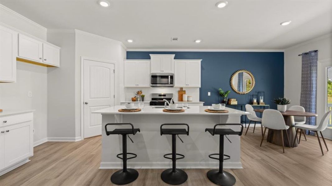 Furnished interior view inside a new home in Braselton Village, Braselton (Image 33). Furnished interior view inside a new home in Braselton Village, Braselton (Image 33).