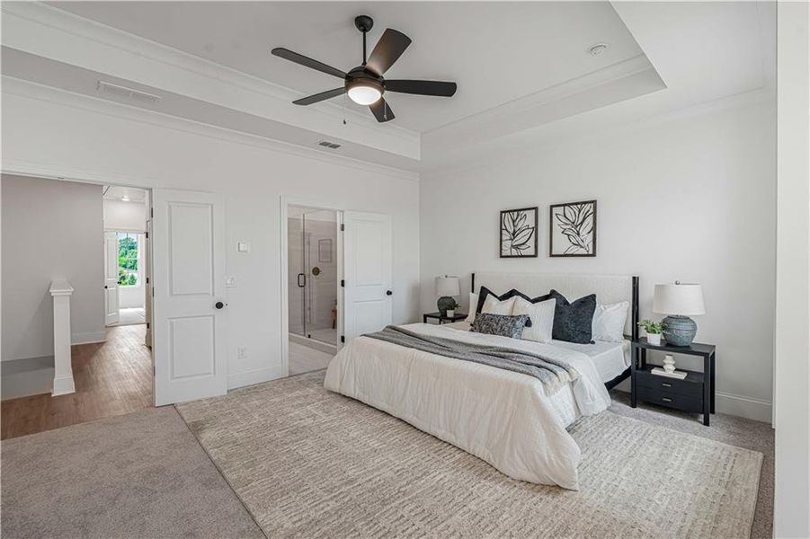 Furnished interior view inside a new home in Waterhaven, Cumming (Image 35).