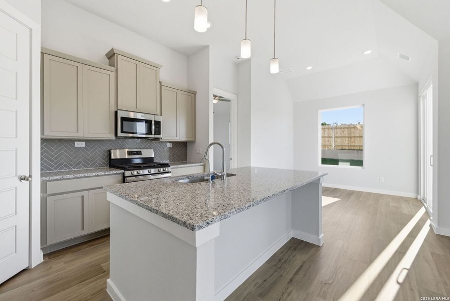 Furnished interior view inside a new home in The Meadows at Hunters Ranch, San Antonio (Image 14).