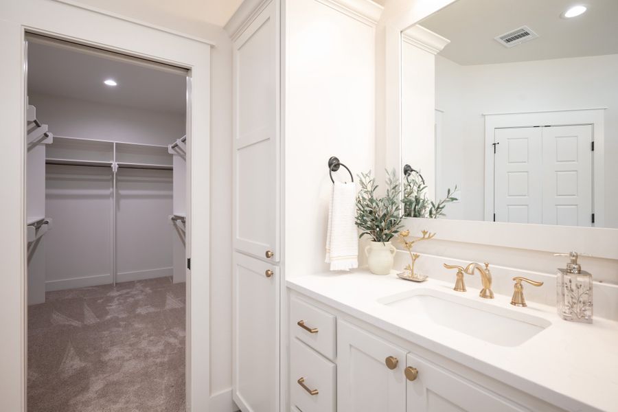 Representative furnished interior of a home built from the The Addison by Reece Homes in Pebble Creek, College Station (Image 38).