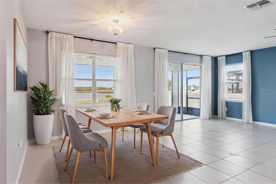 Furnished interior view inside a new home in , Lake Alfred (Image 9).