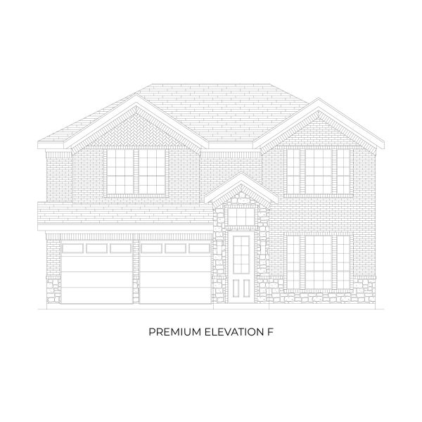 Representative rendering of the exterior for the Reagan Select F by First Texas Homes (Image 13).