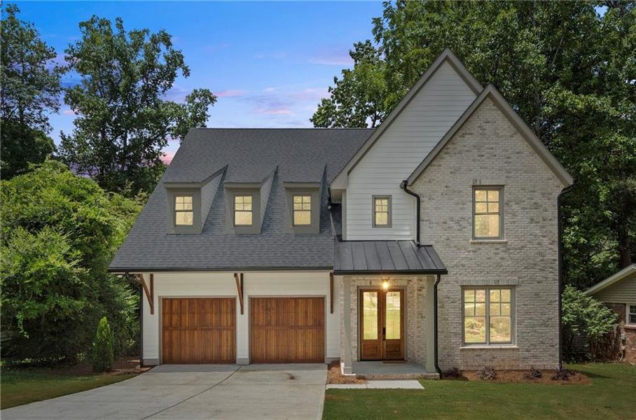 Front exterior of a new home in , Brookhaven, GA, highlighting curb appeal (Image 2).