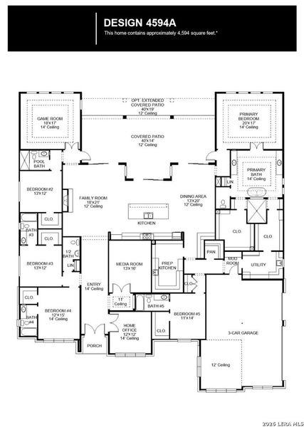 2D floor plan layout of this home in The Preserve at Elm Creek, New Braunfels, TX (Image 2). 2D floor plan layout of this home in The Preserve at Elm Creek, New Braunfels, TX (Image 2).