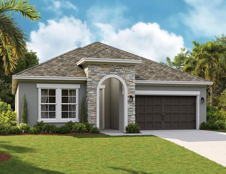 Representative exterior photo of a completed home built from the Northwood by Cardel Homes in Coasterra, Palmetto, FL (Image 4). Representative exterior photo of a completed home built from the Northwood by Cardel Homes in Coasterra, Palmetto, FL (Image 4).