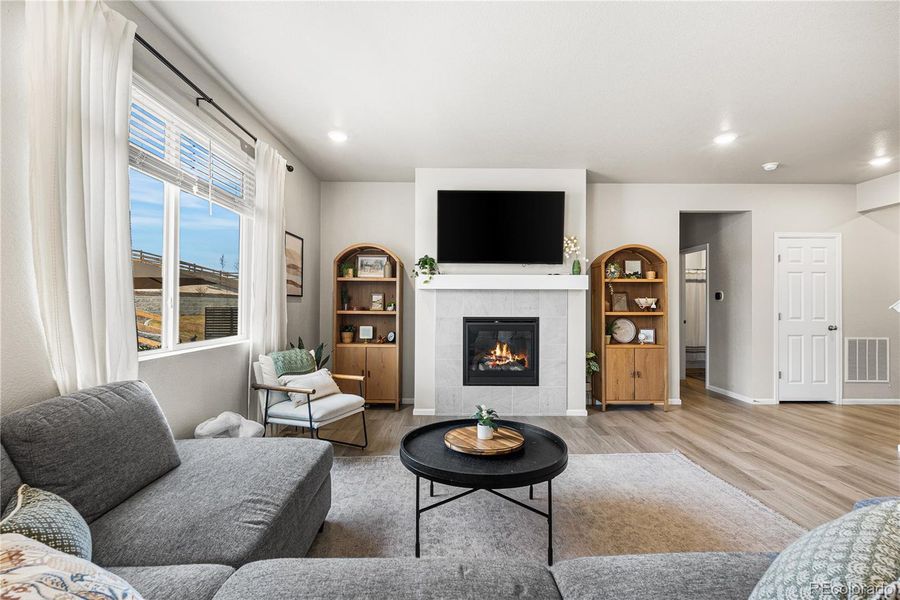 Furnished interior view inside a new home in Poudre Heights: The Alpine Collection, Windsor (Image 33).