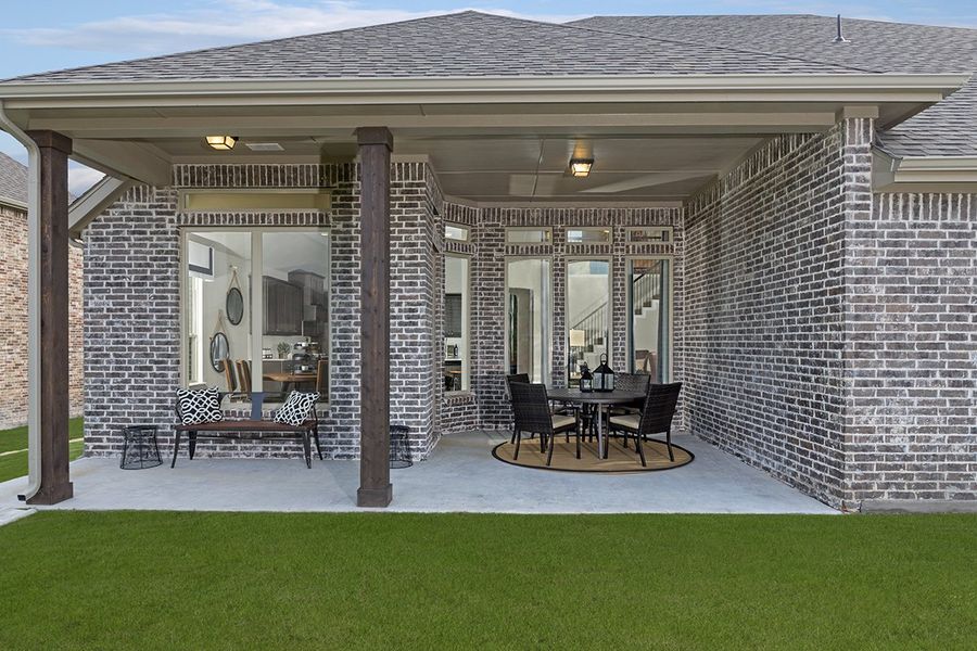 Representative exterior details of a home built from the Kerrville by Beazer Homes in Enclave at Legacy Hills: Overlook 60', Celina (Image 3).