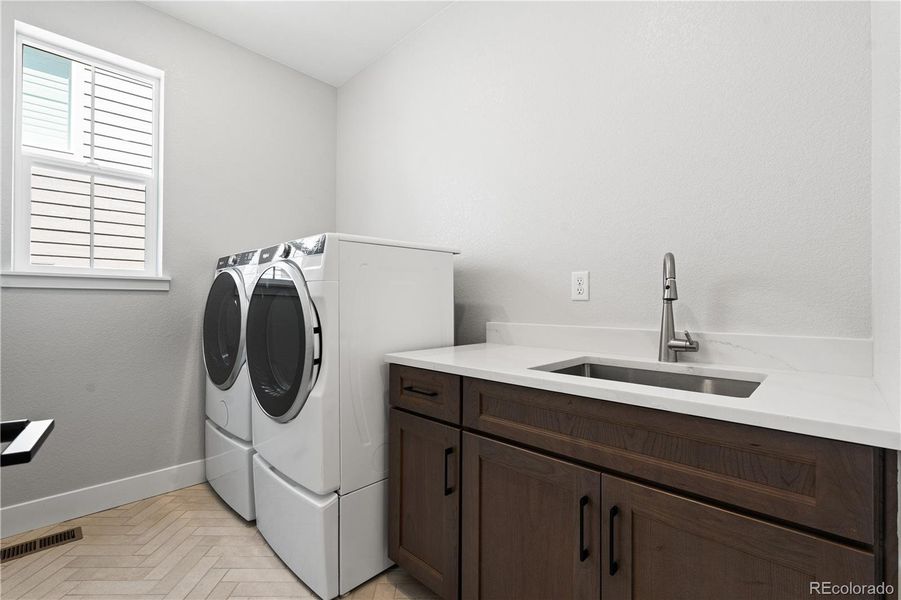 Furnished interior view inside a new home in Gallery at The Canyons, Castle Pines (Image 14).