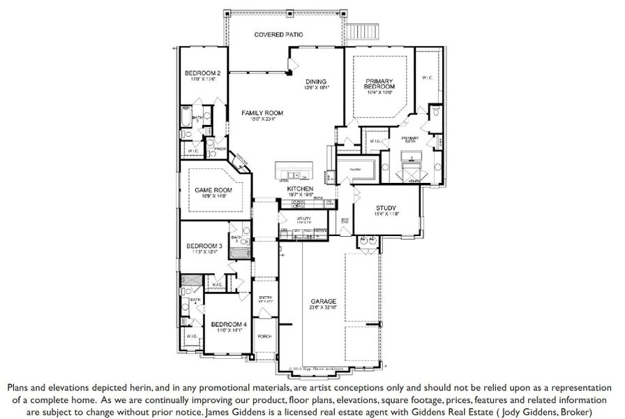2D floor plan layout of this home in Riverstone, Georgetown, TX (Image 3). 2D floor plan layout of this home in Riverstone, Georgetown, TX (Image 3).