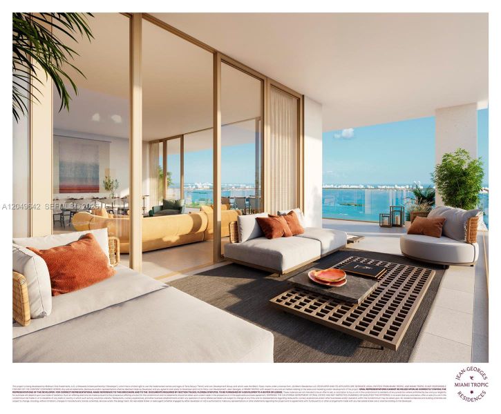 Furnished interior view inside a new home in , Miami (Image 8).
