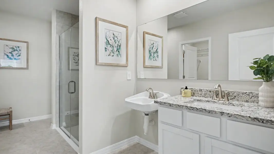 Furnished interior view inside a new home in Malabar Springs, Palm Bay (Image 32).