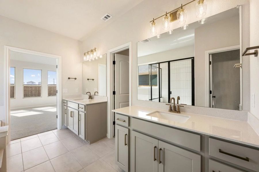 Furnished interior view inside a new home in Willow Springs, Buda (Image 17).