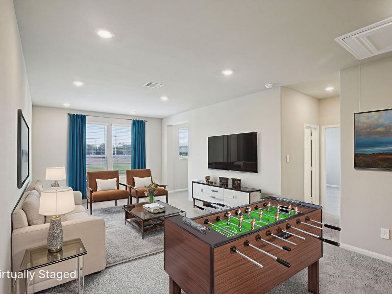 Furnished interior view inside a new home in Pinewood Trails - Luxe Series, Atascocita (Image 8).