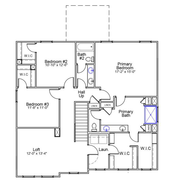 2D floor plan layout of this home in Hanes Lake, Winston-Salem, NC (Image 4).