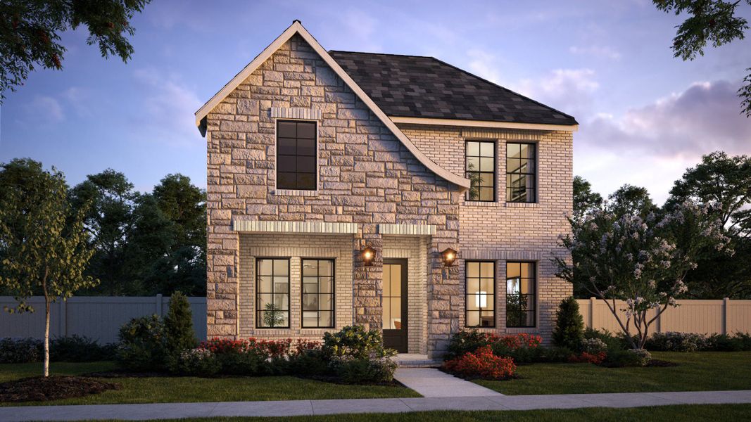 Representative exterior photo of a completed home built from the Laurent by Normandy Homes in Hazelwood 40' Series, Frisco, TX (Image 20).