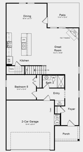 2D floor plan layout of this home in Heritage River, Euharlee, GA (Image 5). 2D floor plan layout of this home in Heritage River, Euharlee, GA (Image 5).