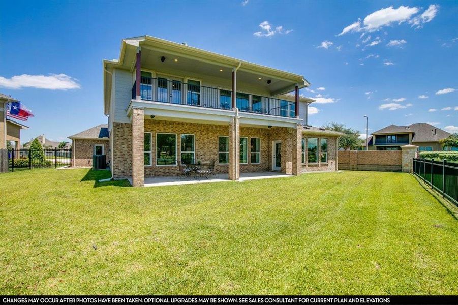 Exterior details and patio area of a home in Green Meadows, Celina (Image 21).