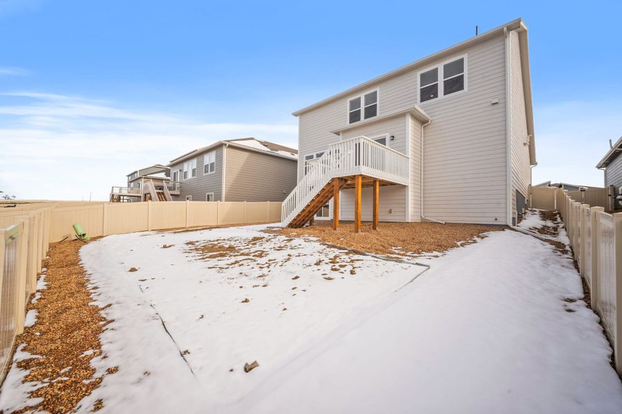 Exterior details and patio area of a home in Aspen Ranch, Fountain (Image 4). Exterior details and patio area of a home in Aspen Ranch, Fountain (Image 4).